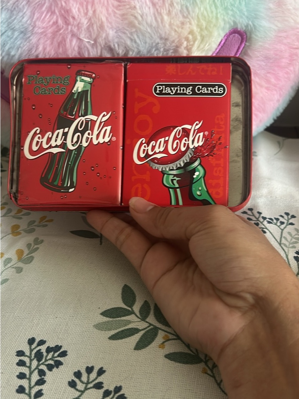 Coca-Cola Plaid Red Limited Edition Nostalgic Card Tin